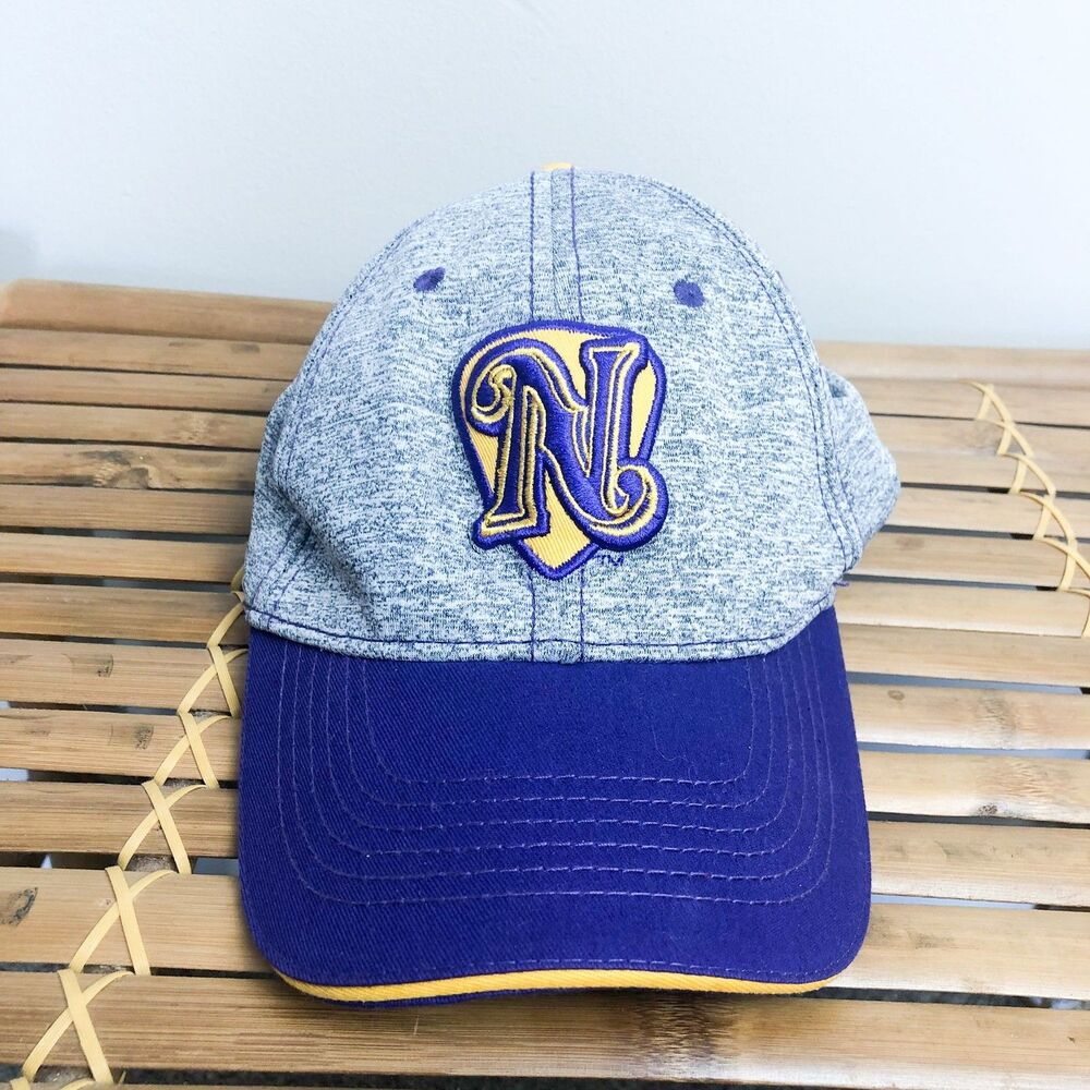 Nashville Sounds Logo Purple Embroidered Baseball Dad Cap Hat